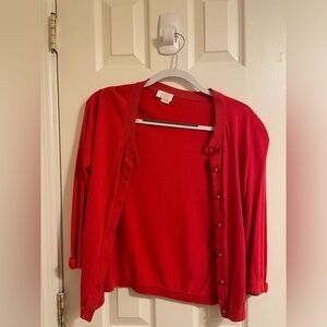 Kate Spade Red Cardigan